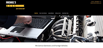 Auto Repair Website Design