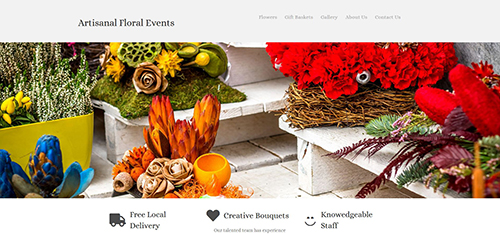 Flora Shop Website Design